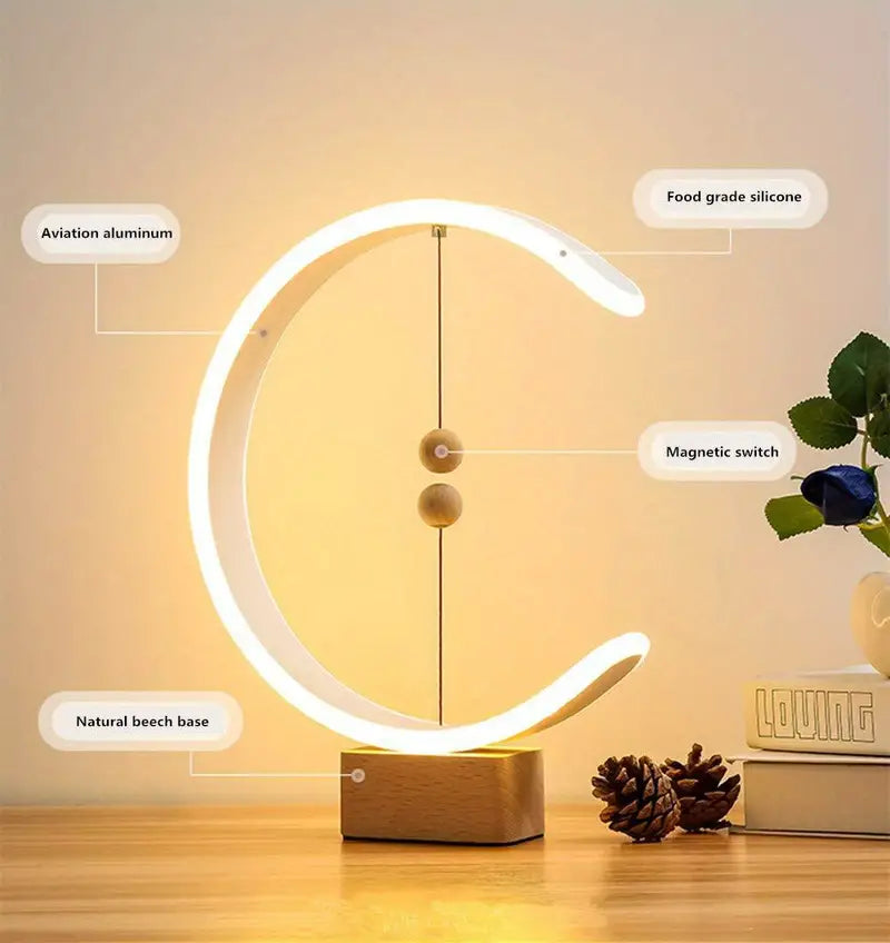 Magnetic Balance Lamp - Smart LED Desk Light for Home